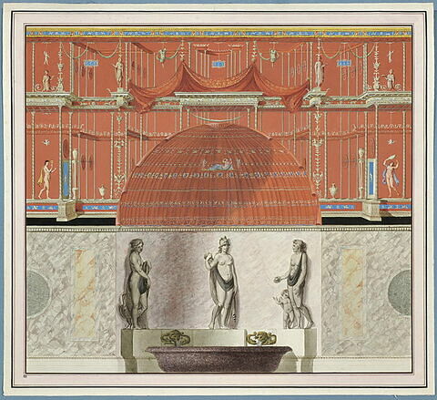 Décoration de mur avec une niche : trois déesses de la sagesse, image 2/2