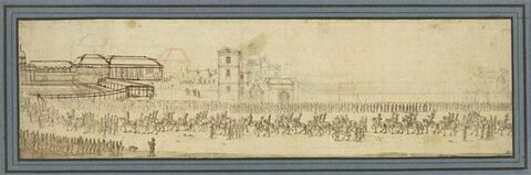 La Marche triomphale du carrousel de 1662, arrivée des quadrilles dans la lice