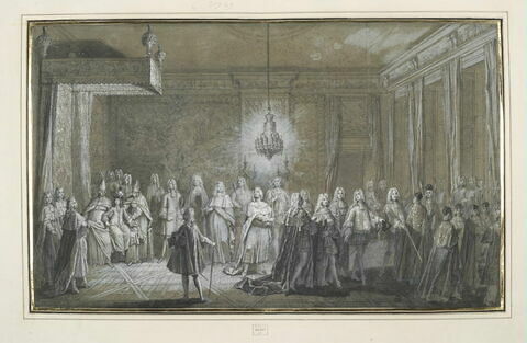 Le lever du roi Louis XV, pour son sacre, image 1/1