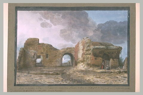Ruines d'un édifice antique de Taormine