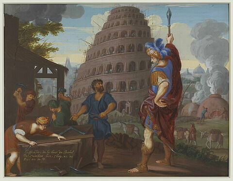 Edification de la tour de Babel, image 1/2