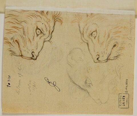 Trois têtes de lion