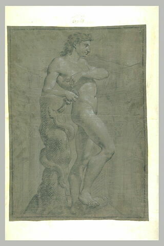 Statue d'Apollon et du serpent Python