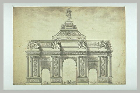 Projet pour l'Arc de triomphe de la rue Saint-Antoine, image 1/1