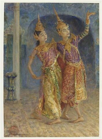 Deux danseuses cambodgiennes