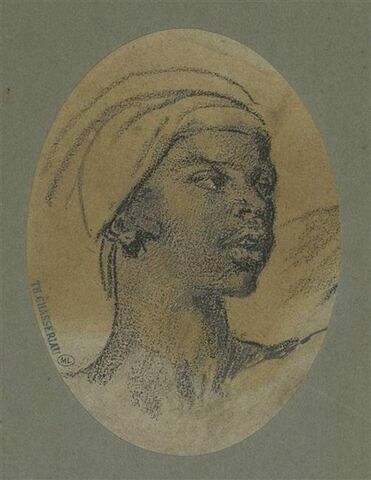 Tête d'homme noir, coiffé d'un turban, image 1/2