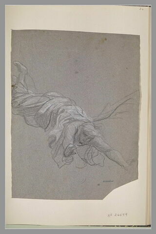 Etude d'ange volant dans un mouvement plongeant, bras en avant, image 1/1