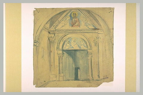 Porche d'église avec un décor peint : Notre-Dame-des-Doms, image 1/1