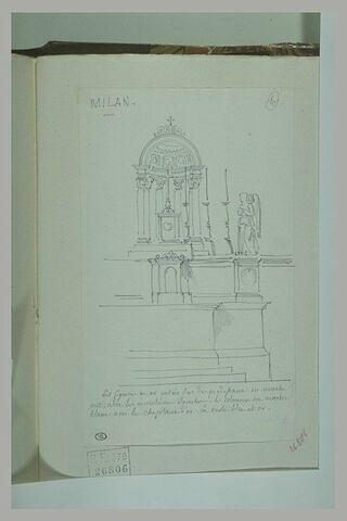 Milan : étude d'un autel