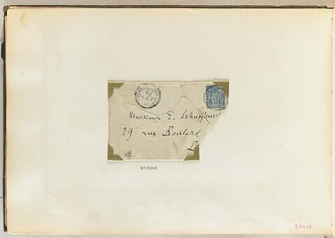 Adresse sur une enveloppe timbrée du 10 mars 95. Seine-et-Oise, image 1/2