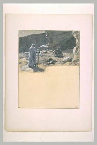 Cheiboub face à un berger assis devant une grotte, image 1/2