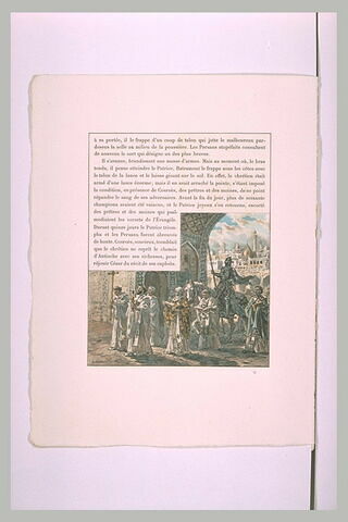 Prêtre et moines accompagnant le chevalier chrétien Patrice, image 2/2