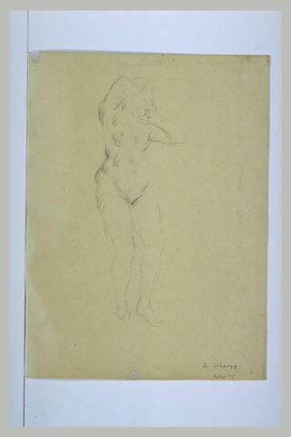 Femme nue, de dos, étendue