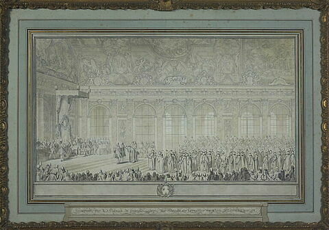 Audience publique donnée par le roi Louis XV à l'ambassadeur de Turquie