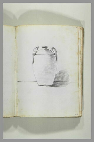 Etude de vase couvert à anses cintrées et inclinées, image 1/1