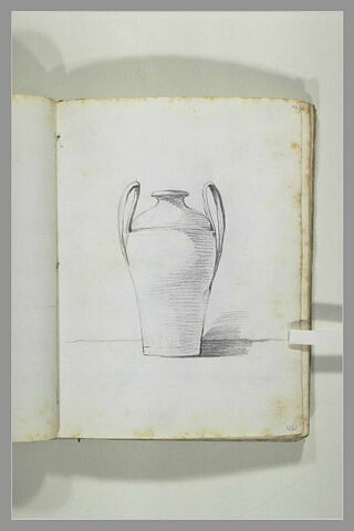 Etude de vase couvert à anses cintrées et inclinées..., image 1/1