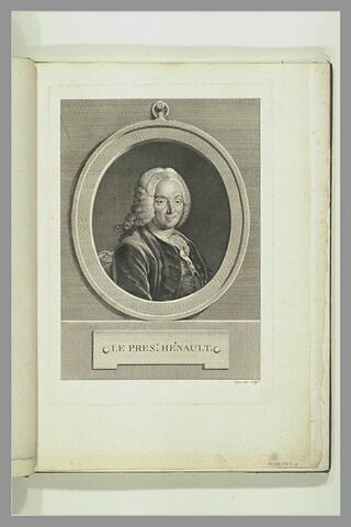 Portrait du Président Hénault, dans un médaillon, image 1/1