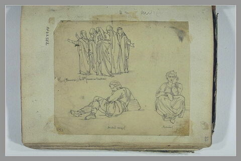 Les Saintes Femmes, d'après Dominiquin ; deux figures, d'après Michel-Ange, image 1/1