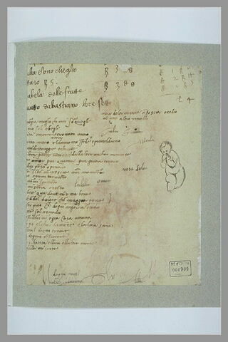 Putto et inscription manuscrite, image 1/1
