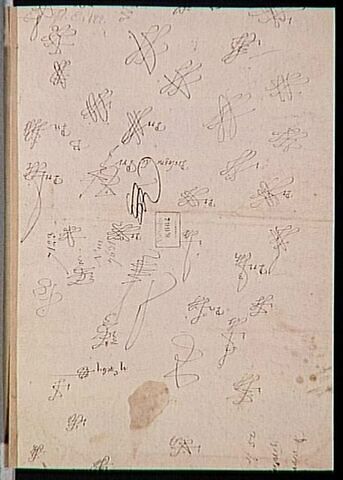40 essais de monogramme et de signature de 'Bologne de Pri[maticcio]', image 1/2