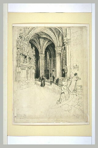 La cathédrale de Chartres : abside, clôture du choeur et chapelles, image 1/1