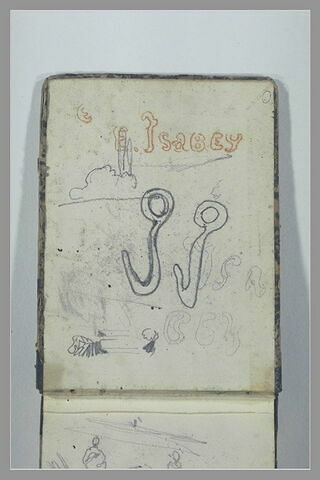 Signature d'Isabey : deux 'i' en forme de crochets, image 1/1