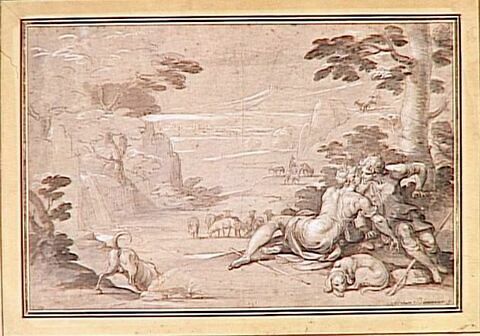 Daphnis et Chloé épiés par Lycoenion, image 1/1
