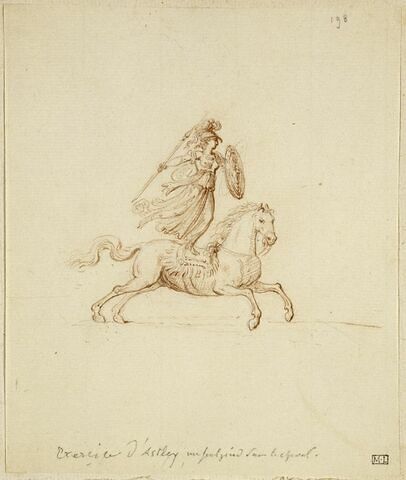 Minerve debout sur un cheval, image 1/1