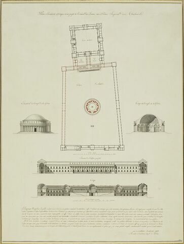 Projet de réunion du Louvre au Palais Impérial des Tuileries, image 1/1