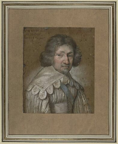 Portrait en buste de René Potier, seigneur et duc de Tresme, portant le cordon bleu de l'Ordre du Saint-Esprit, image 1/1