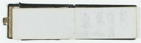 Etudes: figures ailées et Lutte de Jacob et l'Ange ; annotations manuscrites, image 1/1