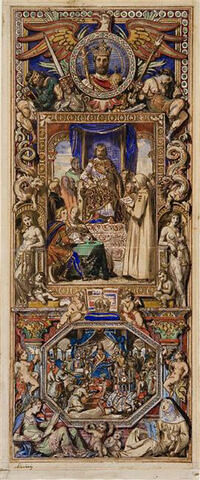 Charlemagne présidant l'école palatine. Les dons d'Haroun al-Rachid, image 1/1