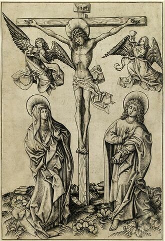 Le Christ en croix entre le Vierge et Saint Jean, image 1/1