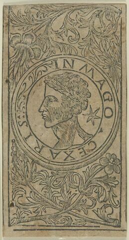 Carte de tarot - un buste de prince dans un médaillon, image 1/1