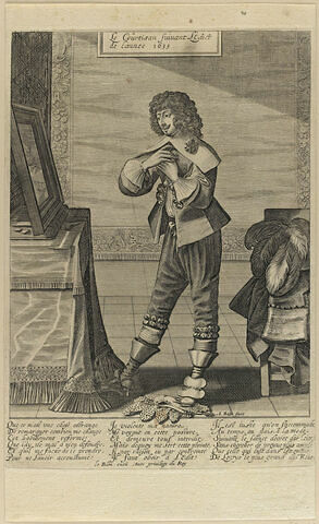 Le courtisan suivant le dernier édit de l'année 1633, image 1/1