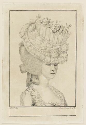 Coiffures de femmes, époque Louis XVI, image 1/1