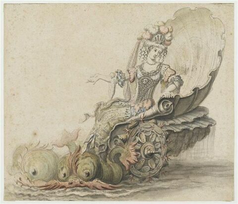 Thétis dans son char marin pour l'opéra Alceste, image 1/1