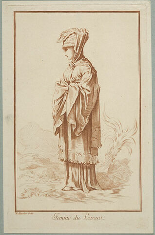 Recueil de diverses figures étrangères : Femme du Levant, image 1/1