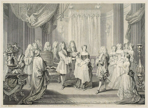 Louis XIV mettant le cordon bleu à M. de Bourgogne