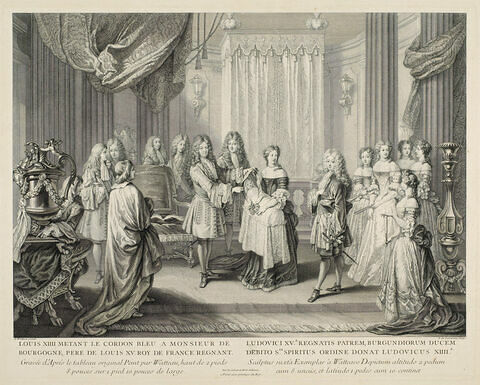Louis XIV mettant le cordon bleu à M. de Bourgogne