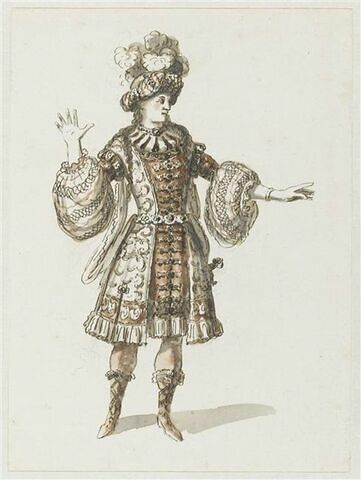 Costume d'un des trois tributaires de Mérops pour l'opéra Phaéton, image 1/1