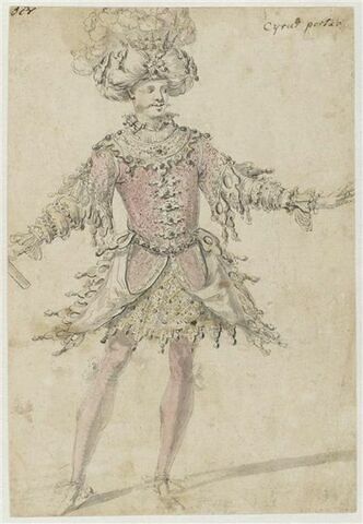 Costume de Cyrus pour Louis XIV à la huitième entrée du « Ballet des Muses », image 1/1