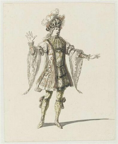 Costume de Florestan ou d'un héros enchanté (?) pour l'opéra "Amadis"