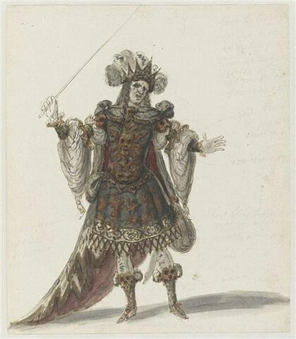 Costume d'Amisodar pour l'opéra Bellérophon