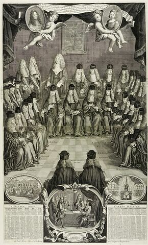 Almanach de 1715. Le roi assure le repos de ses peuples, image 1/1