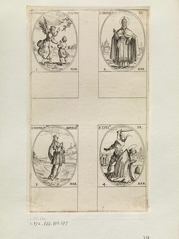 Le saint Ange gardien; Saint Simplice; Saint Cunégonde; Saint Lucius, image 1/1