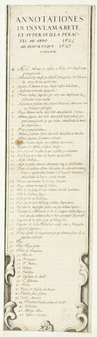 Siège de Saint-Martin de Ré. Bordure latérale (texte en latin), image 1/2