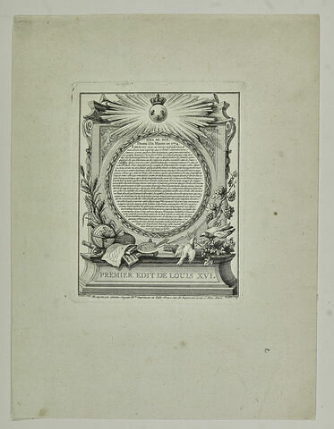 Premier édit de Louis XVI, image 1/2