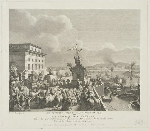 Les premiers jours de mai à Paris en 1791 ou la Liberté des entrées, image 1/2