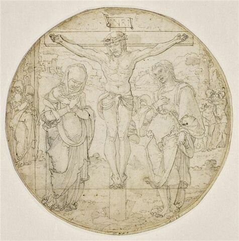 La Crucifixion entre la Vierge et saint Jean, image 1/1